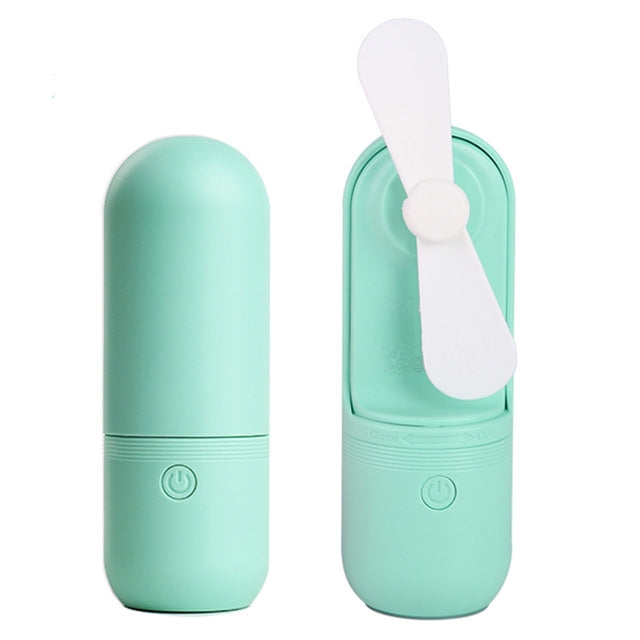 USB Charging Handheld Mini Folding Fan Desktop Fan