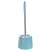 Diamond Shape Base Stainless Steel Long Handle Toilet Brush Toilet Cleaning Brush(Blue)