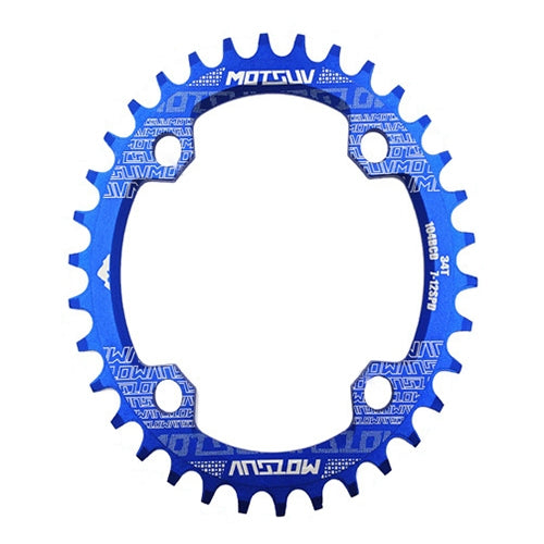 MOTSUV Round Narrow Wide Chainring MTB  Bicycle 104BCD Tooth Plate Parts, Elliptic plate 34T, Elliptic plate 36T, Elliptic plate 38T