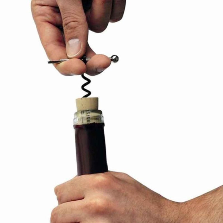 2 PCS Outdoor Creative Corkscrew Pocket Red Wine Tool, Key Ring