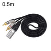 XLR Male To 2RCA Male Plug Stereo Audio Cable, Length:, 0.5m, 1m, 1.5m, 2m, 3m, 5m, 8m, 10m