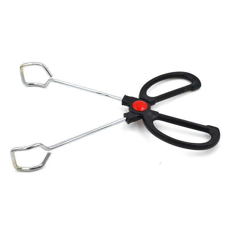 Stainless Steel Plastic Handle Barbecue Tongs Food Clip Barbecue Tools, 9 Inch, 12 Inch