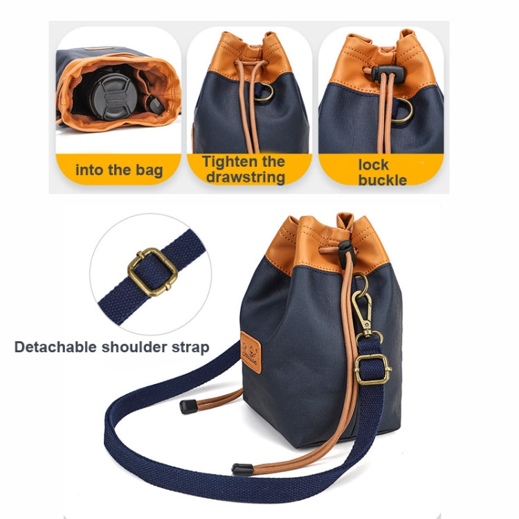 S.C.COTTON Camera Lens Protection Bag Liner Bag Waterproof Camera Storage Bag, L, M, S