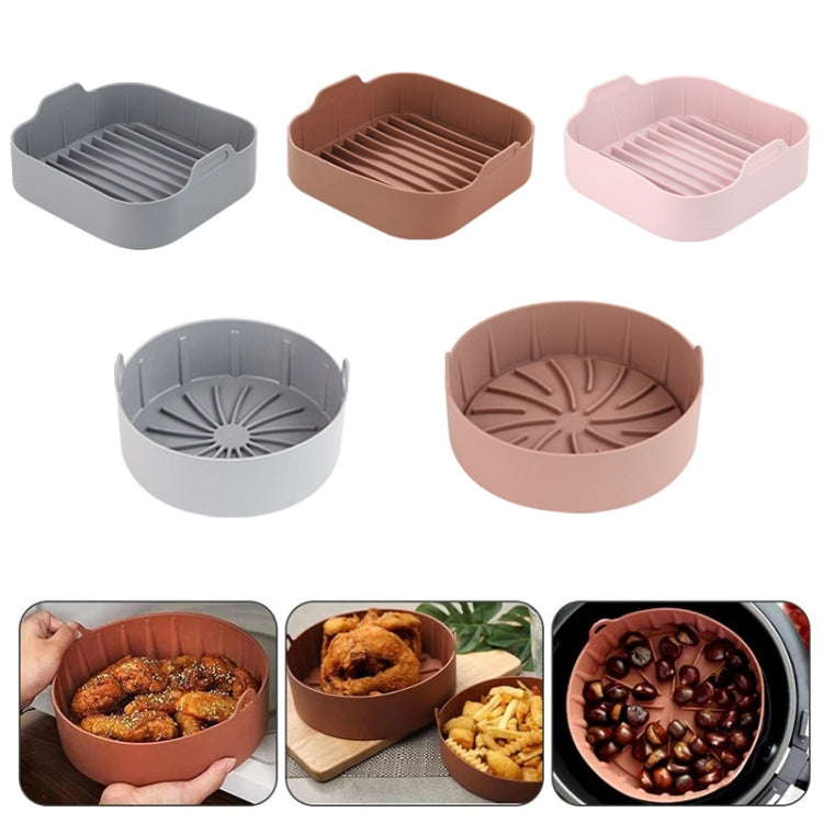 Air Fryer Silicone Grill Pan Accessories, Square 20.5 cm, Round 19 cm, Round 22 cm, Round 16 cm