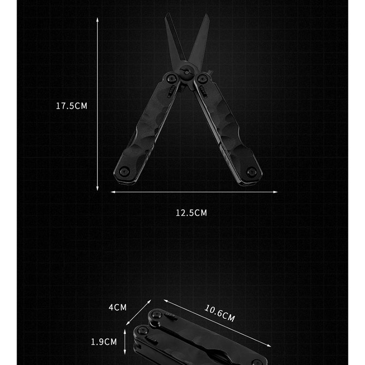 15 in 1 Outdoor Camping Survival Tool Foldable Multifunctional Pocket Plier, 10 in 1, 11 in 1