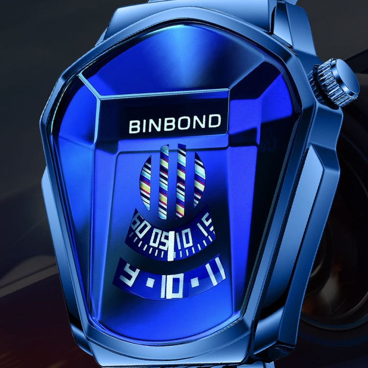 BINBOND Locomotive Concept Watch Men Live Black Technology Watch, White Net Belt White Steel White Face, Gold Net Belt Full Gold Blue Face, Gold Net Belt Full Gold Gold Face, Black Net Belt Black Steel Blue Face, Black Net Belt Black Steel White Face  ...