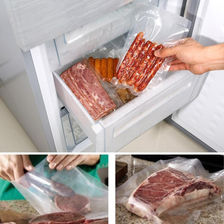 Food Vacuum Preservation Bag Grid Rice Packaging Vacuum Roll Bag, Size: 12x500cm