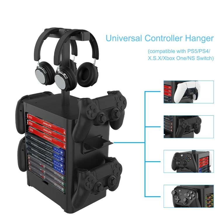 Game Disc Storage Rack Headphone Storage Rack For PS5 / Xsx, For PS5 / Xsx