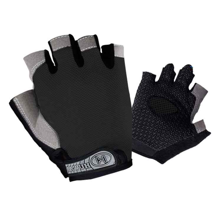 Summer Men Women Fitness Gloves Gym Weight Lifting Cycling Yoga Training Thin Breathable Antiskid Half Finger Gloves, M, XL, L, S