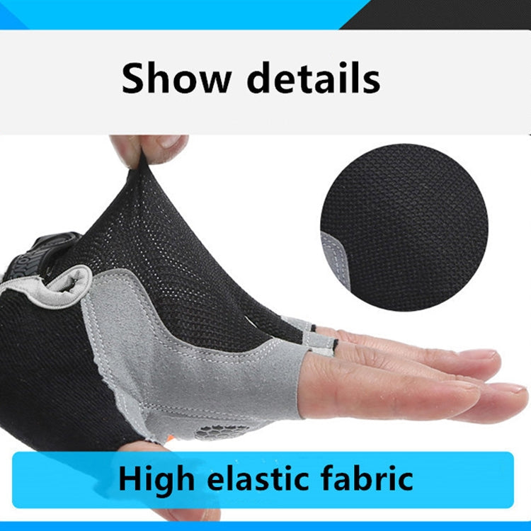 Summer Men Women Fitness Gloves Gym Weight Lifting Cycling Yoga Training Thin Breathable Antiskid Half Finger Gloves, M, XL, L, S
