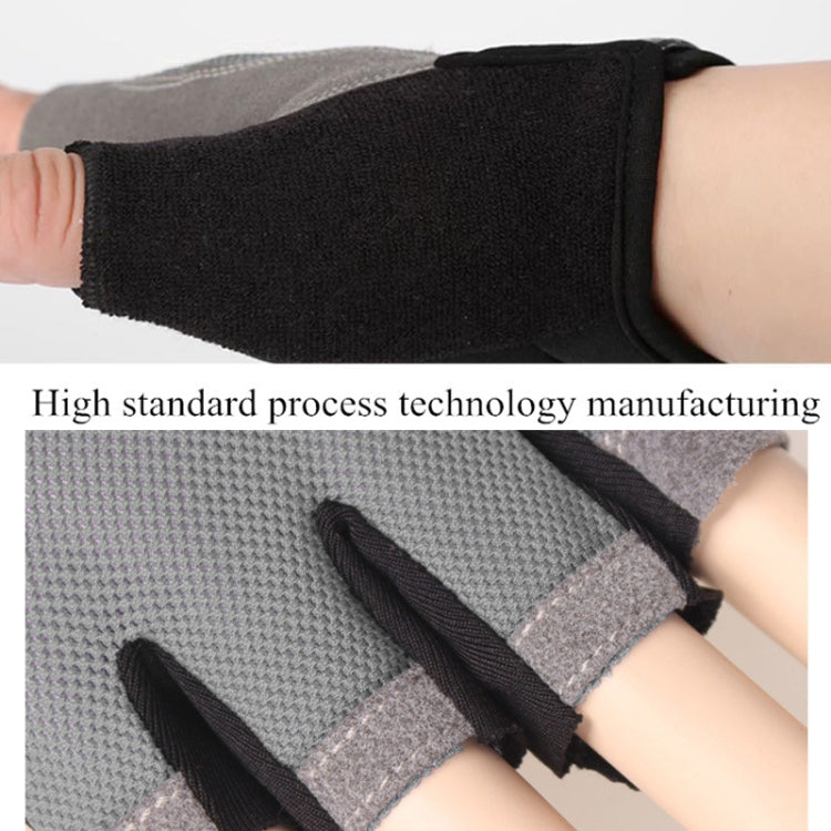 Summer Men Women Fitness Gloves Gym Weight Lifting Cycling Yoga Training Thin Breathable Antiskid Half Finger Gloves, M, XL, L, S