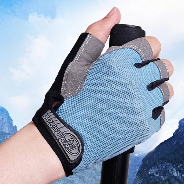 Summer Men Women Fitness Gloves Gym Weight Lifting Cycling Yoga Training Thin Breathable Antiskid Half Finger Gloves, M, XL, L, S