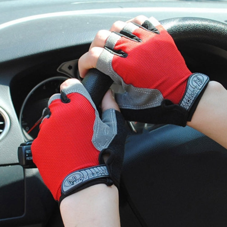 Summer Men Women Fitness Gloves Gym Weight Lifting Cycling Yoga Training Thin Breathable Antiskid Half Finger Gloves, M, XL, L, S
