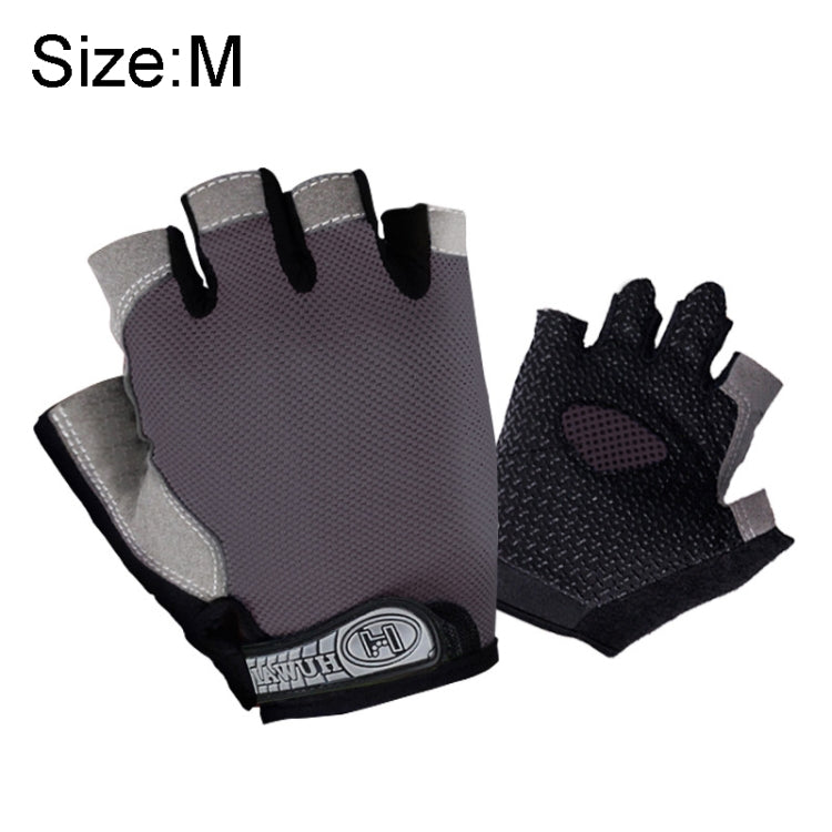 Summer Men Women Fitness Gloves Gym Weight Lifting Cycling Yoga Training Thin Breathable Antiskid Half Finger Gloves, M, XL, L, S