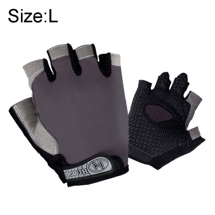 Summer Men Women Fitness Gloves Gym Weight Lifting Cycling Yoga Training Thin Breathable Antiskid Half Finger Gloves, M, XL, L, S