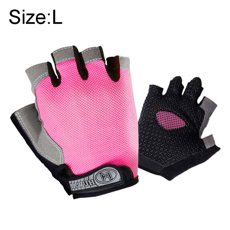 Summer Men Women Fitness Gloves Gym Weight Lifting Cycling Yoga Training Thin Breathable Antiskid Half Finger Gloves, M, XL, L, S