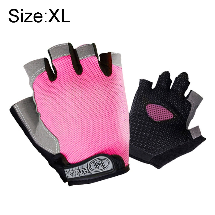 Summer Men Women Fitness Gloves Gym Weight Lifting Cycling Yoga Training Thin Breathable Antiskid Half Finger Gloves, M, XL, L, S
