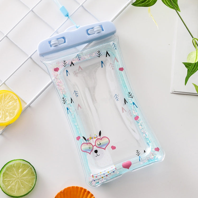 Cartoon Transparent Swimming Inflatable Air Bag Floating Mobile Phone Waterproof Bag, Random Color Delivery, There is a Mine at Home, Green Cactus 1, Green Cactus 2, Green Cactus 3, Alpaca 1, Alpaca 2