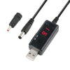 USB Boost Cable 5V Step Up to 9V 12V Adjustable Voltage Converter 1A Step-up Volt Transformer DC Power Regulator with Switch, 5V Step Up to 9V 12V