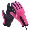 Cycling Gloves Full Finger Neoprene PU Breathable Leather Warm Winter Outdoor Sports Gloves, M, L, XL