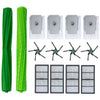 Robot Sweeping Brush + Hippa + Side Brush + Dust Bag Set For iRobot Roomba S9 S9+, 14 PCS/Set