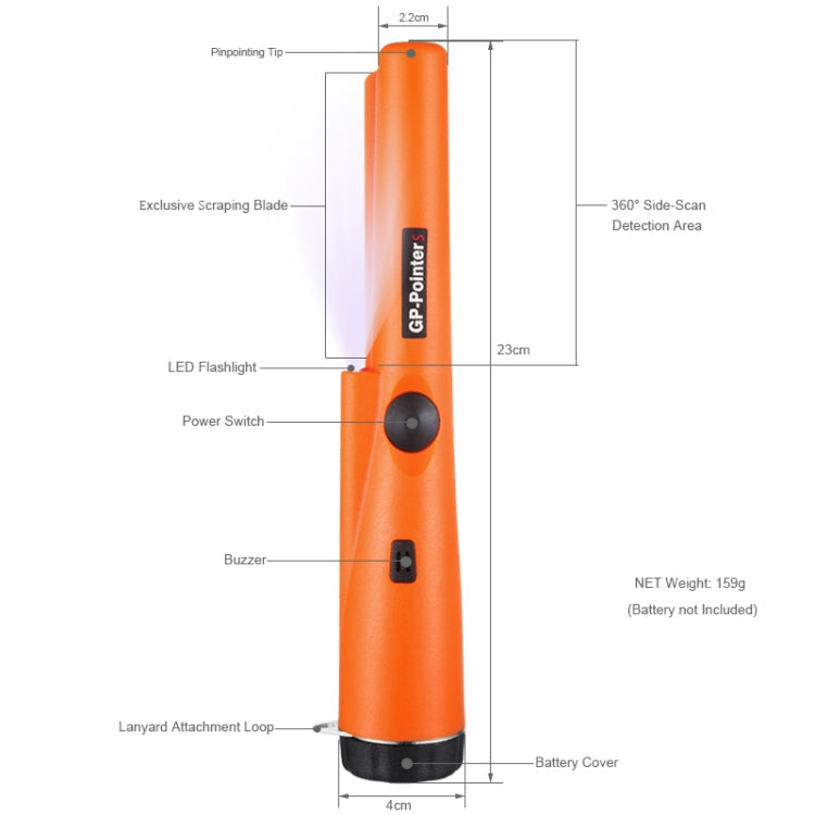 Metal Detector Gold DetectorPointer Pinpointing Random Package Delivery, Goint S Black, Goint S Green, Goint S Orange