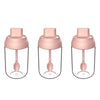 3 PCS Macaron Ribbon Moisture-Proof Lid Spoon One Seasoning Jar Glass Seasoning Bottle with Label, Seasoning Bottle, Honey Bottle, Brush Oil Bottle