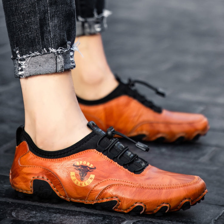 Spring And Summer Men Casual Octopus Peas Lazy Shoes Breathable Leather Shoes, 47, 48, 38, 39, 40, 41, 42, 43, 44, 45, 46