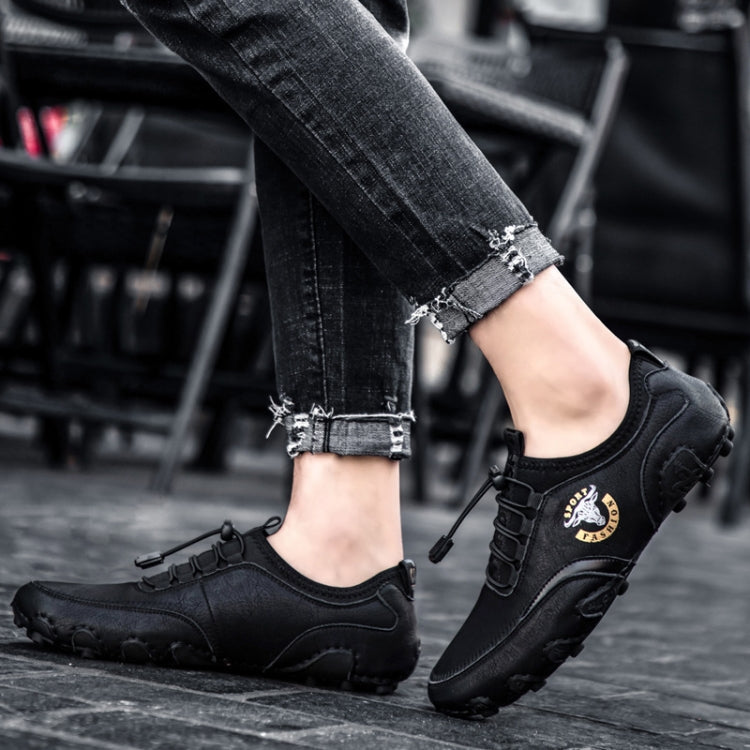 Spring And Summer Men Casual Octopus Peas Lazy Shoes Breathable Leather Shoes, 47, 48, 38, 39, 40, 41, 42, 43, 44, 45, 46