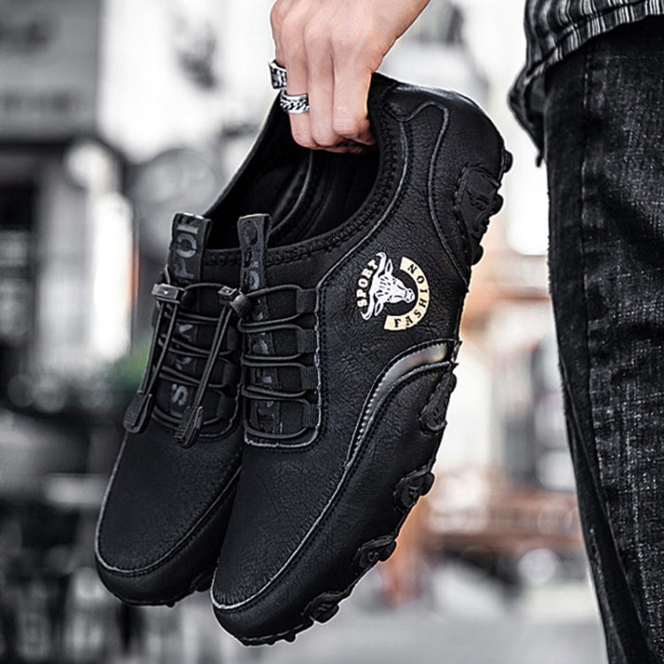 Spring And Summer Men Casual Octopus Peas Lazy Shoes Breathable Leather Shoes, 47, 48, 38, 39, 40, 41, 42, 43, 44, 45, 46