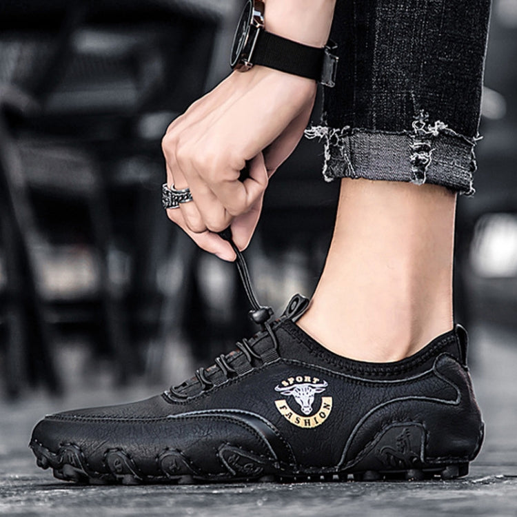 Spring And Summer Men Casual Octopus Peas Lazy Shoes Breathable Leather Shoes, 47, 48, 38, 39, 40, 41, 42, 43, 44, 45, 46