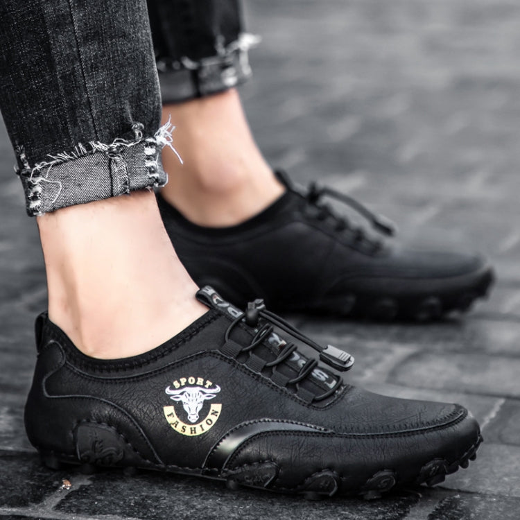 Spring And Summer Men Casual Octopus Peas Lazy Shoes Breathable Leather Shoes, 47, 48, 38, 39, 40, 41, 42, 43, 44, 45, 46