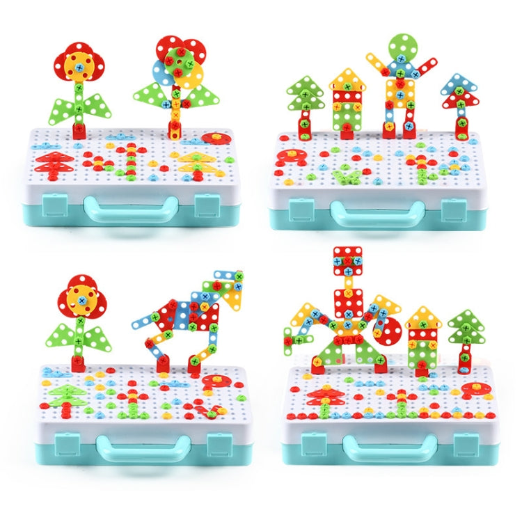Children Screw-Tightening Electric Drill Toy Manual Assembly Toolbox, Style:, 2D Plane + Manual Drill (188 PCS), 2D Plane + Electric Drill (189 PCS), 3D + Manual Drill (275 PCS), 3D + Electric Drill (276 PCS), 3D + Electric Drill (316 PCS)             ...
