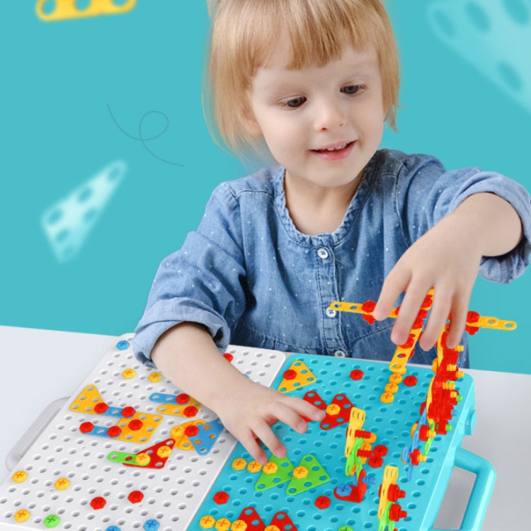 Children Screw-Tightening Electric Drill Toy Manual Assembly Toolbox, Style:, 2D Plane + Manual Drill (188 PCS), 2D Plane + Electric Drill (189 PCS), 3D + Manual Drill (275 PCS), 3D + Electric Drill (276 PCS), 3D + Electric Drill (316 PCS)             ...