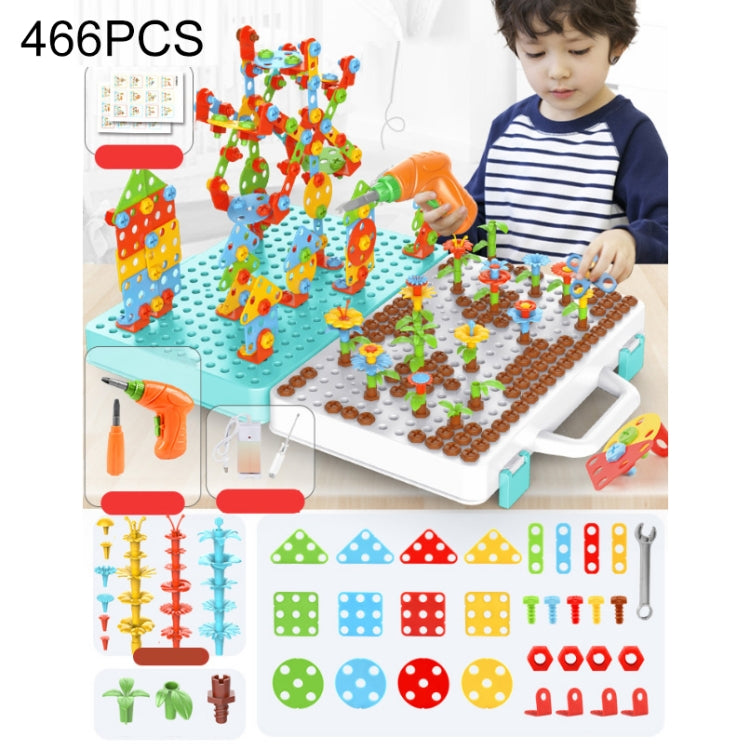 Children Screw-Tightening Electric Drill Toy Manual Assembly Toolbox, Style:, 2D Plane + Manual Drill (188 PCS), 2D Plane + Electric Drill (189 PCS), 3D + Manual Drill (275 PCS), 3D + Electric Drill (276 PCS), 3D + Electric Drill (316 PCS)             ...