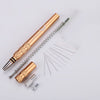 MM VWAN Magic Hairdressing Eyebrow Trimming Engraving Pen Scoring Stainless Steel Razor, Golden, Red, Silver, Blue