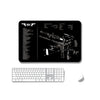 2 PCS Heat Transfer Non-Slip Single-Sided Office Gaming Mouse Pad, 4mm, 5mm