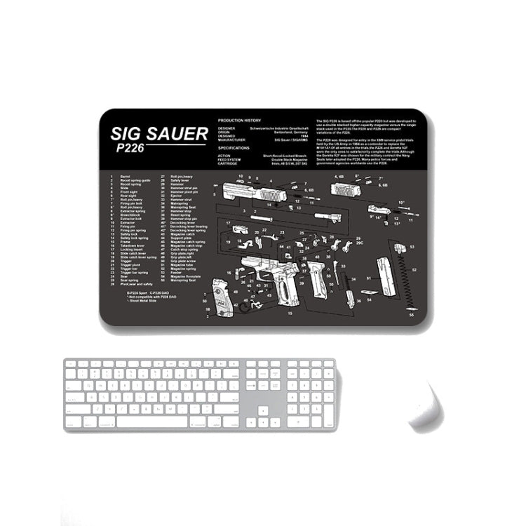 2 PCS Heat Transfer Non-Slip Single-Sided Office Gaming Mouse Pad, 4mm, 5mm