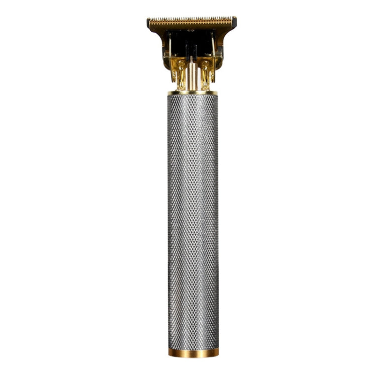 Hollow T-Shaped Steel Head Hair Trimmer USB Charging Carving Electric Hair Clipper, Steel Head (Gradient), Steel Head (Black), Steel Head (Gold), Steel Head (Silver)