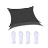 Outdoor Garden Sunshade Sail Waterproof Anti-UV Canopy, Size: 4m x 4m, 4m x 4m
