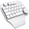 DELUX T11 29 Keys Single-Hand Keyboard Shortcut Key Speech Tool Flat Keyboard, Colour: Silver, Silver