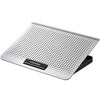 ICE COOREL Laptop Aluminum Alloy Radiator Fan Silent Notebook Cooling Bracket, Space Silver, Six-Fan Space Silver, Six-Fan Tungsten Gold Black