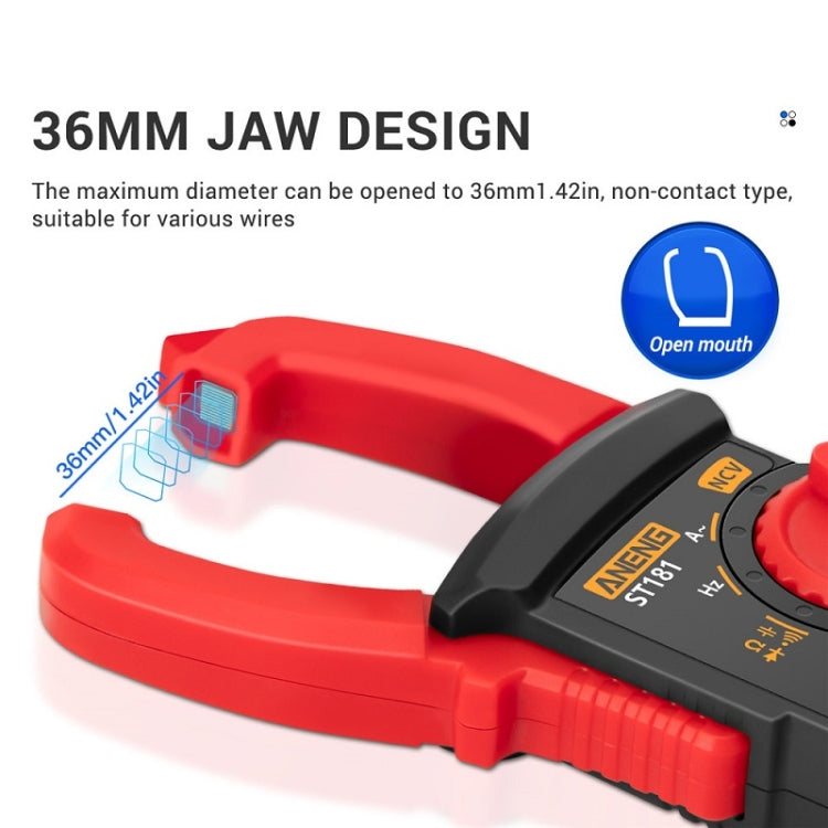 ANENG Intelligent Digital Backlit Clamp-On High-Precision Multimeter, ST181, ST182, ST183