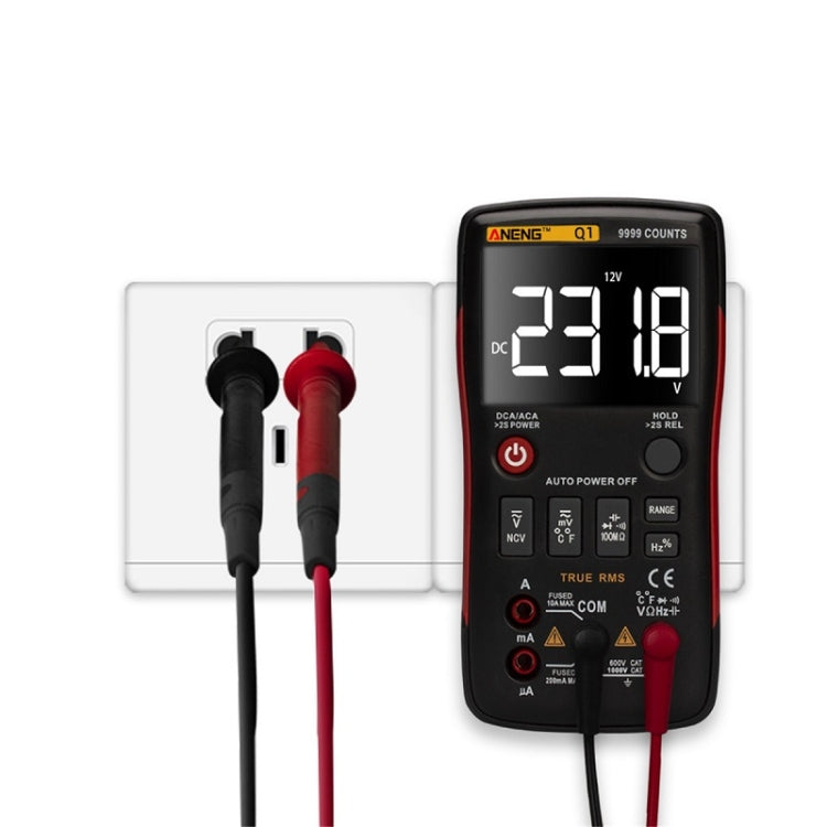 ANENG AN-Q1 Automatic High-Precision Intelligent Digital Multimeter, Standard, Standard with Cable
