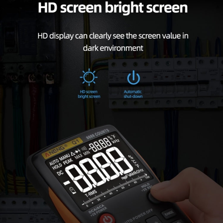 ANENG AN-Q1 Automatic High-Precision Intelligent Digital Multimeter, Standard, Standard with Cable