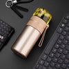 739 316 Stainless Steel Tea Glass Thermos Cup(Gold)