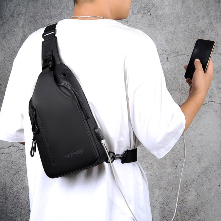 WEIXIER XB301 Men Chest Bag Outdoor Leisure Messenger Bag, XB301 Black, XB301 Gray, XB301 Green