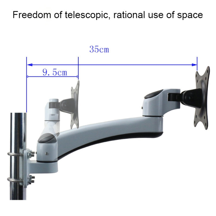 Gibbon Mounts FE111B Punch-Free Wall-Mounted Computer Monitor Stand