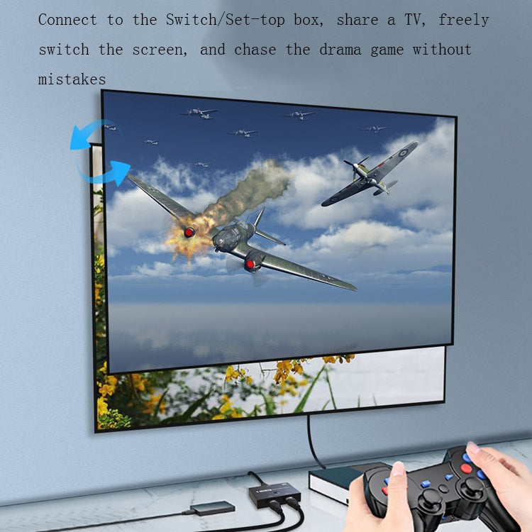 F0301 HDMI 2.1 Two-Way Switcher PS5 Dedicated One-In-Two High-Definition Switcher, F0301