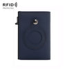 Anti-Theft Positioning Wallet Men Card Holder Mini Wallets For AirTag 2nd Gen / AirTag 1st Gen, Cowhide Blue, Cowhide Black, Cowhide Brown, Cowhide Dark Brown, Cowhide Carbon Fiber